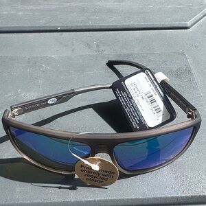 Body Glove Brown Frame Sunglasses with Blue Mirrored Lenses